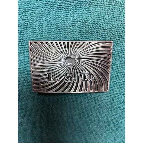 Vintage LSD Mod Psychedelic Belt Buckle - Picture 3 of 6
